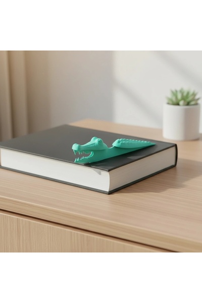 OEM Semn de carte Imprimat 3D Crocodil pentru Lectură