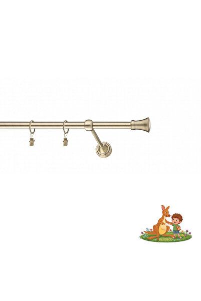 KLEIDECO Galerie simpla perdea AMERIKA, Metal, Diametru 16 mm, Capete LOS ANG...