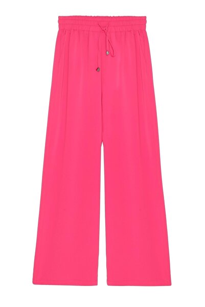 Quzu Women's Canvas Trousers 70858 Pink