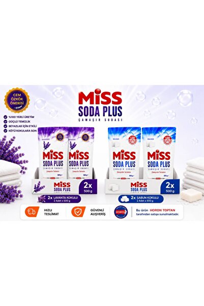 Miss SODA PLUS LAVANTA 500 GR 2 Adet + Soda Plus 500 gr x 2 Adet