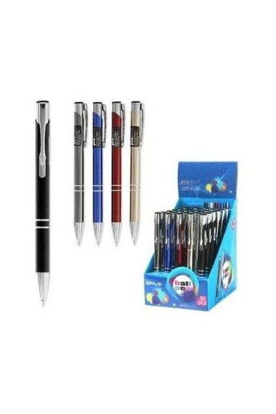 PENWORD Set 30 pixuri metalice argintiu