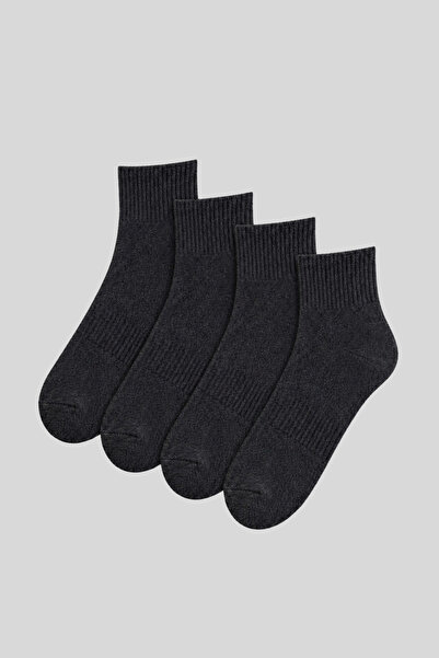 Ada Çorap & İç Giyim Men's 4-Pack Cotton Sole Towel Mid-Length Sports-Tennis ...