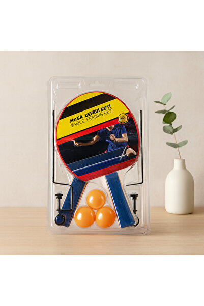 magicool Table Tennis Ping Pong Racket Set - 2 Rackets 3 Balls with Net and S...