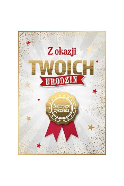 Armin Style Felicitare aniversara/Karnet B6, cu foiling auriu, cu elemente 3D...