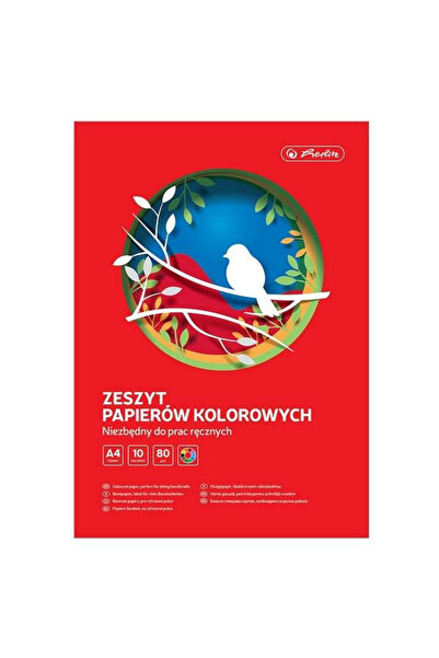 Herlitz Set 10 coli hartie colorata A4 multicolor 10x21x30cm
