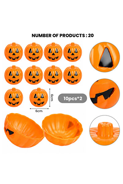 TAPIT Mini Openable Pumpkin Candy Box, Trick Or Treat Halloween Container, Su...