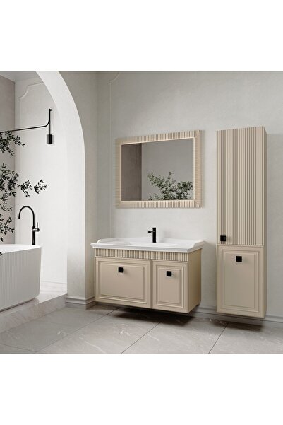 DENKO Hana 100 cm Sahra Banyo Dolabı