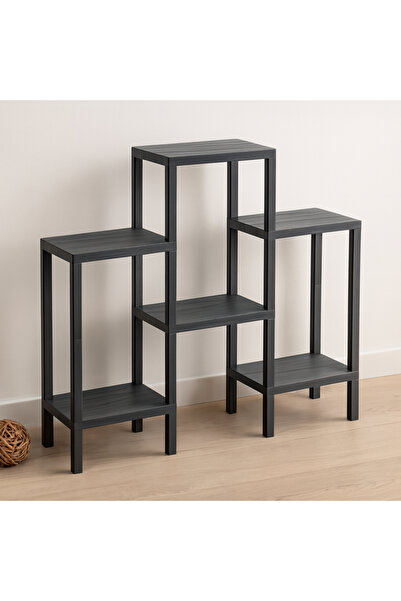 magicool 6-Shelf Modular Plastic Shelving Unit - Gray