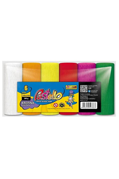 Alfa Pastello Hartie manuala Krepina MINI multicolor 10x250cm