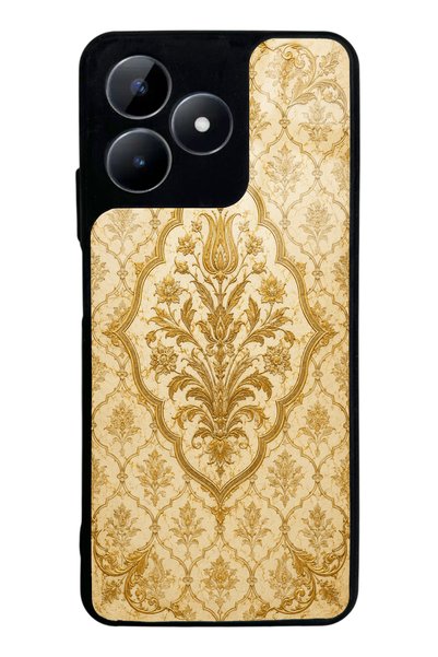 Spoyi Realme C53 Ivory Ottoman Gold Design Glossy Phone Case