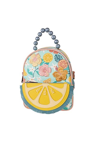Loungefly Rucsac Mini Loungefly, cu buzunare laterale, multicolor, 17x23x8cm