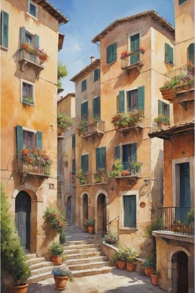 mural home لوحة جدارية - الطبيعة - 100cm * 66cm