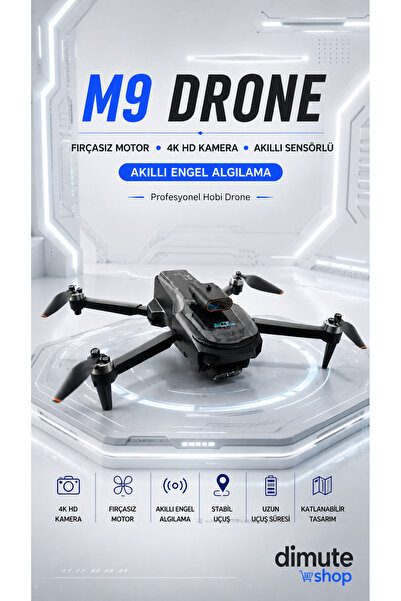 Dimute Shop Katlanabilir 4K Kamera Drone | Wifi Fpv, 360° Takla, Işık Sensörü...
