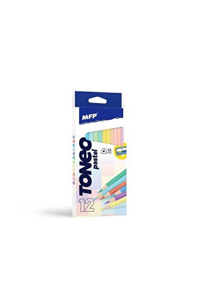MFP Creioane cu ascutitoare, MFP, culori pastelate, 12 buc