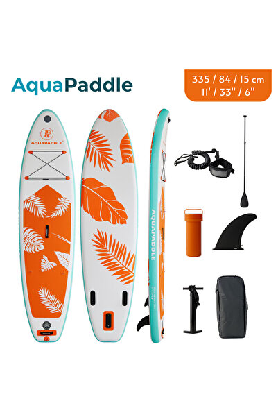 AquaPaddle Şişme SUP Board 335x84x15 cm Tam Set Stand Up Paddle Board Kürek P...