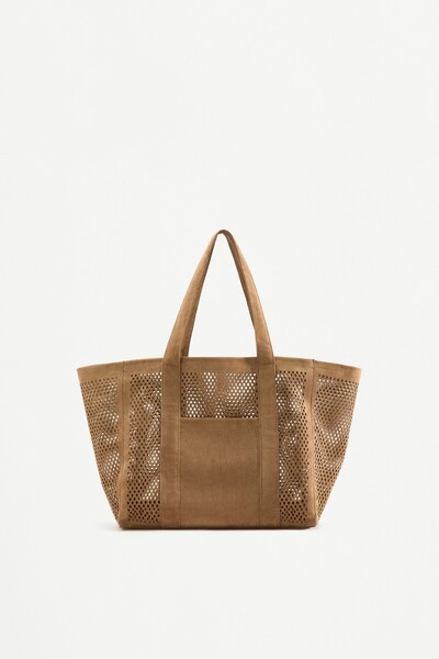 LEFTIES Mikro delikli shopper çanta