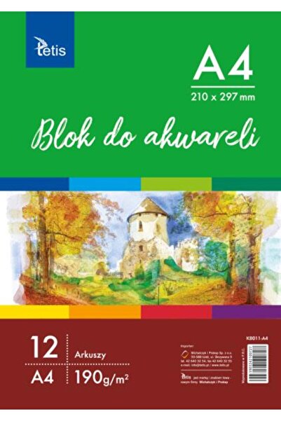 tetis Bloc de acuarela, Tetis, A4, 190g, 12 coli