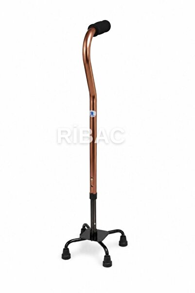 ribac Tetrapot 4 Ayaklı Baston Ayarlanabilir Denge ve Yürüyüş Bastonu