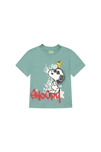 United Colors of Benetton Tricou băieți 3X1SG10JW Verde