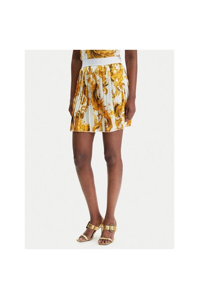 VERSACE JEANS COUTURE Fustă mini de damă 80HAE820 NS834 Albă