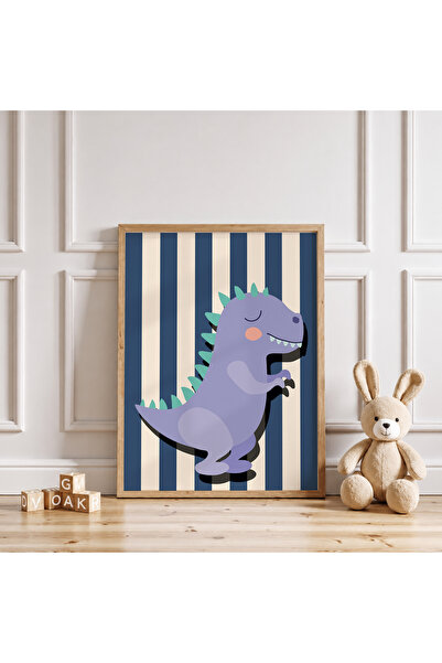 luxorpixels (Çerçevesiz) Sevimli Dinozor Çocuk Odası Poster