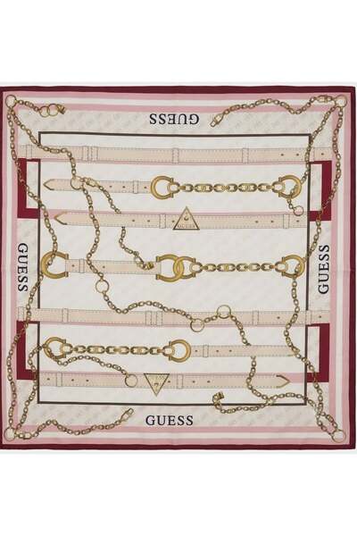 Guess 90x90 Square Kadın Ipek Eşarp-AW5765SIL90