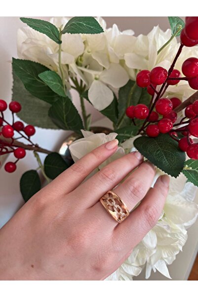 XUPING JEWELRY Rose Gold Stone Ring