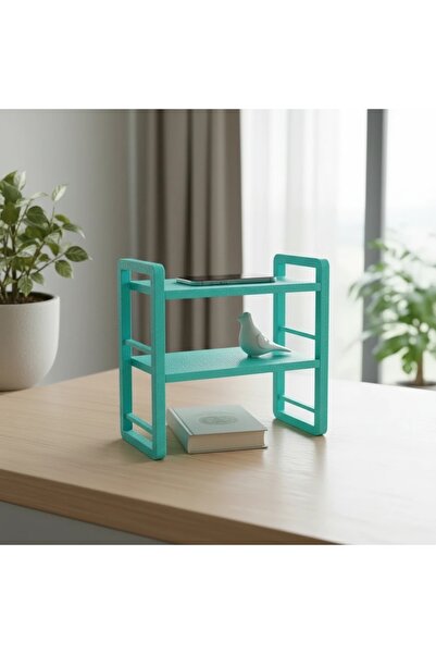OEM Mini Raft Organizator cu Două Niveluri, Design Modern, pentru Birou sau Decor