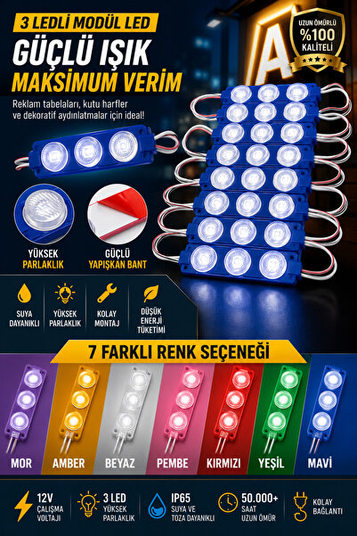 İyem Mercekli 3lü 3W Modül Led