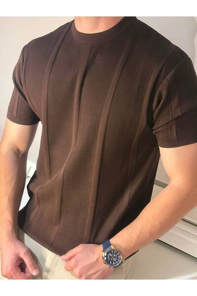 Butik Yeni Sezon Erkek Triko T-shırt