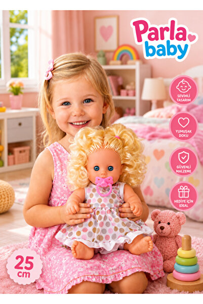 25 Cm Konuşan Ve Ağlayan Emzikli Bebek