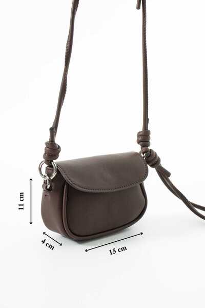 KOÇAK ÇANTA Women's Knotted Adjustable Long Strap Hand and Shoulder Bag