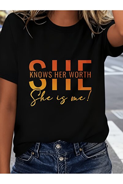 212Wear تي شيرت ماما مطبوع، قميص كاجوال بأكمام قصيرة وياقة دائرية للربيع والص...