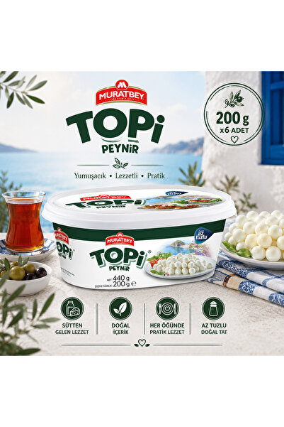 Muratbey Topi Peyniri (200 g) x6 adet