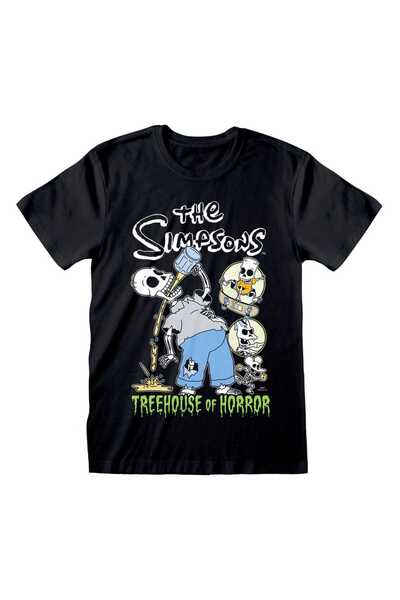 Heroes inc Tricou The Simpsons Treehouse, Heroes inc, Bumbac, Negru, S