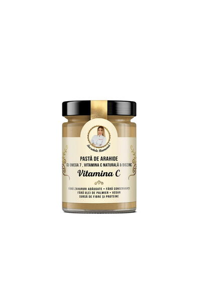 Remedia Pasta de Arahide cu Omega 7, Vitamina C Naturala si Biozinc Secretele...