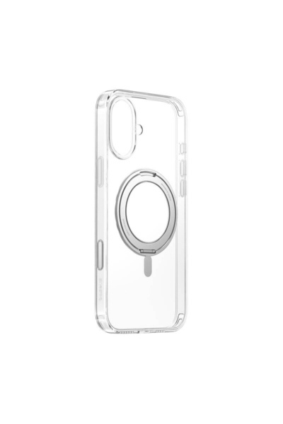 Baseus Skyring 360 °   Husă magnetică pentru iPhone 16 cu suport poligonal