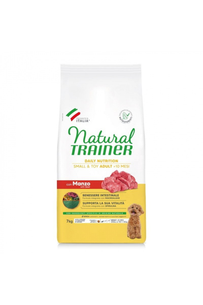 Natural Trainer Hrana uscata pentru caini mini adult Trainer,cu vita, 7 kg