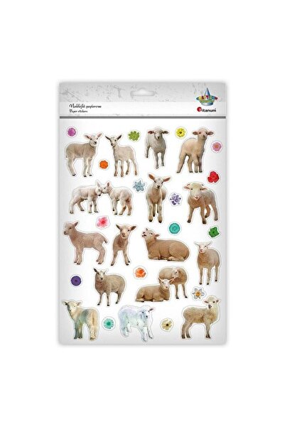 Titanum Set 31 stickere decorative cu oi si flori, Titanum, Hartie, Multicolor