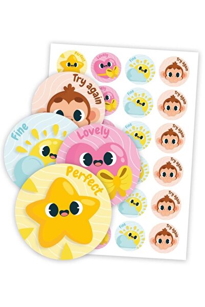 LearnHow Set 48 stickere motivationale, LearnHow, Multicolor