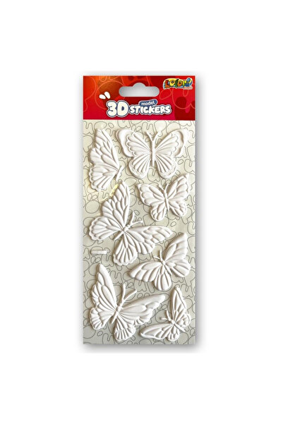 Penmate Autocolante 3D Fluturi, stickere de colorat, relief 3D pentru pictat,...