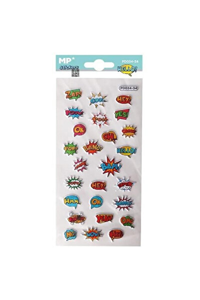 OEM Autocolant 3D MP Main Paper „Hello” – blister 217×98 mm