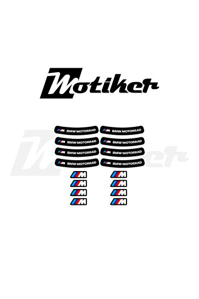 Motiker BMW M Logolu Mini Jant Sticker Tasarımı