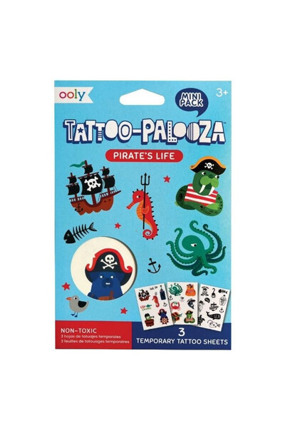 Ooly Tatuaje temporare / stickere temporare Pirate's Life, non-toxice, spalab...
