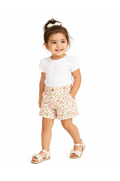 MADE Baby Girls Floral Print Shorts