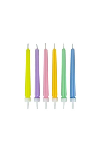 Arpex Lumanari de tort Arpex, riflate decorative, cu suport din plastic, Mult...