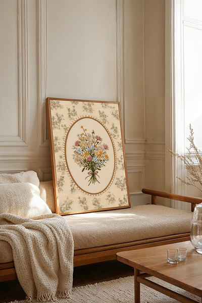 Dekorsiahome لوحة فنية بإطار خشبي من قطعة واحدة TK3956