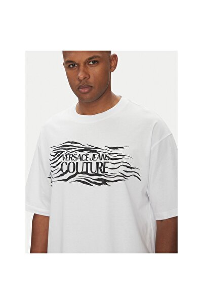 VERSACE JEANS COUTURE Ανδρικό T-shirt 78GAH6L1 J0001 Λευκό