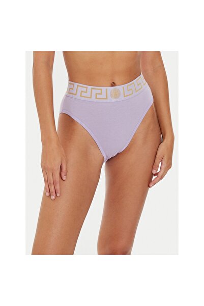 Versace Chiloți clasici de damă cu talie înaltă AUD01050 1A10011 Roz