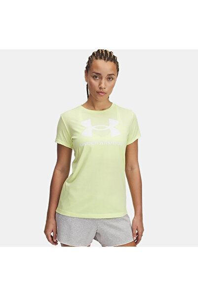 Under Armour Sportstyle Logo Ss Kadın Sarı T-Shirt